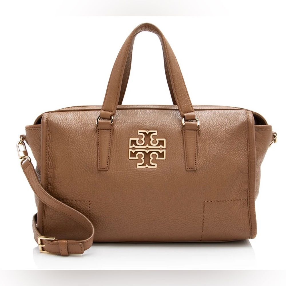 Tory Burch Leather Britten Medium Convertible Satchel